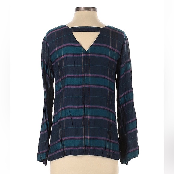 Ann Taylor LOFT Checkered Blouse - Picture 2 of 2